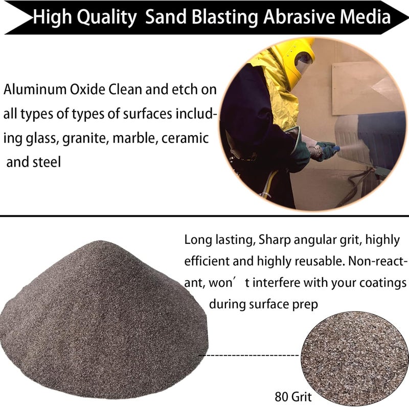 SACKORANGE 6 LBS #120 Aluminum Oxide - Fine Sand Blasting Abrasive Media for Blasting Cabinet or Blasting Guns (6 pounds-120 Grit) - Image 4